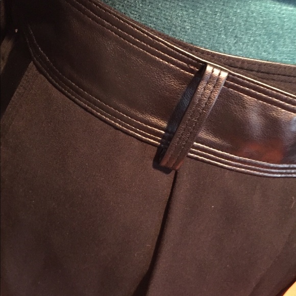 Ann Taylor “leather” trimmed suit - Picture 3 of 6